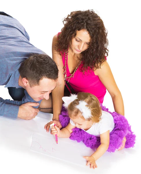 Cheerful family — Stock Photo, Image