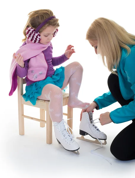 Lovely girl figure skater — Stock Photo, Image