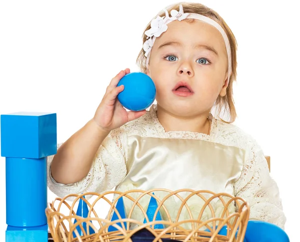 Little girl playing — Stock Photo, Image