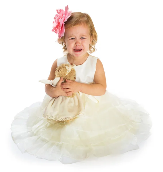 Little girl crying — Stock Photo, Image