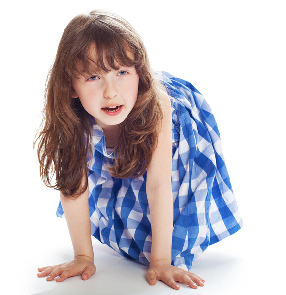 Adorable 6 year old girl