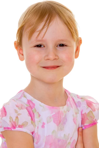 Retrato de uma menina de cabelos vermelhos — Fotografia de Stock