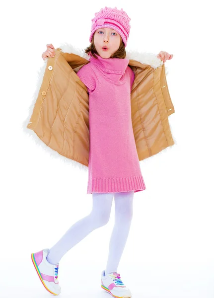 Girl jacket — Stock Photo, Image