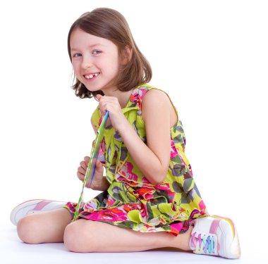 bir photobook ile genç kız.