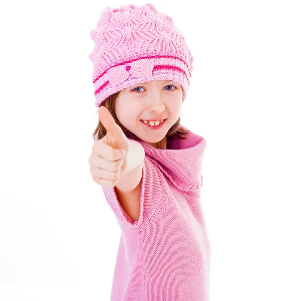 Charming little fashionista. — Stock Photo, Image