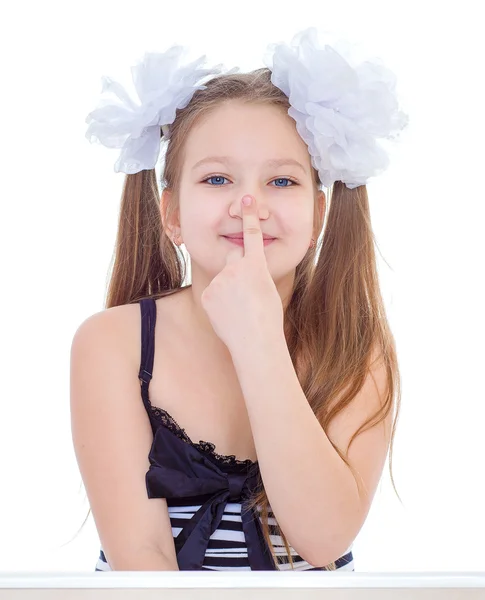 Portrait beautiful little girl. — Stock Photo, Image