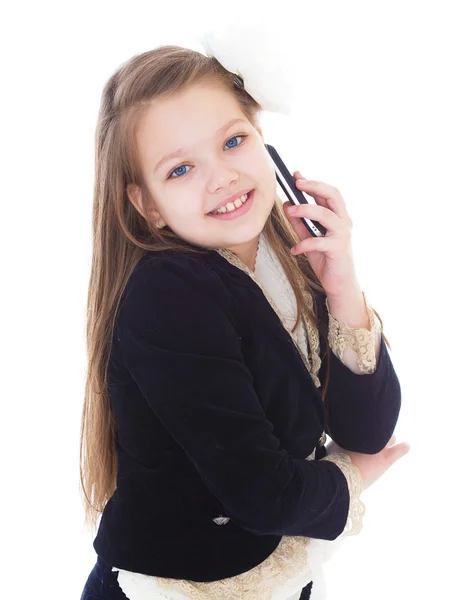 Girl with phone. — Stock Photo, Image