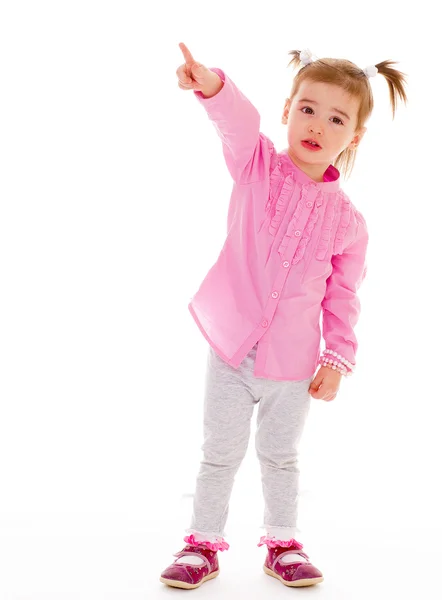 Niña en el estudio . — Foto de Stock