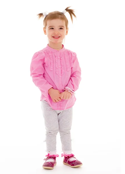 Little girl in the studio. — Stock Photo, Image