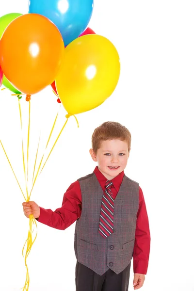 Little boy with balloons. — Stock Photo, Image