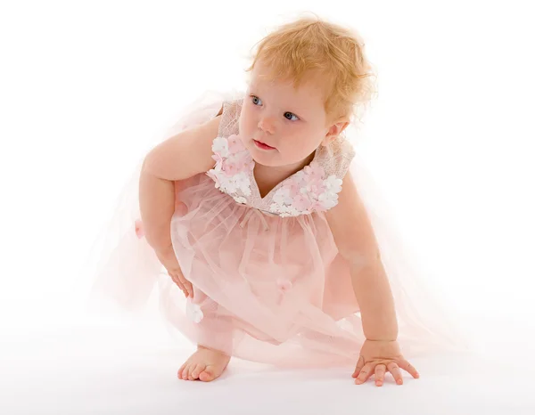 Velmi malá krásná dívka — Stock fotografie