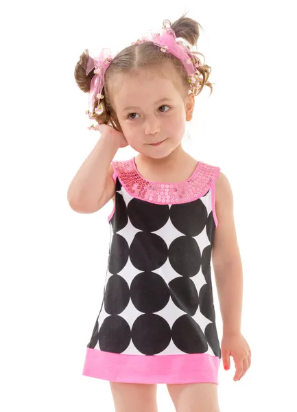 Cute preschool girl — Stock Photo, Image