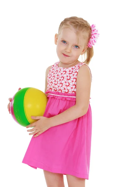 Küçük kız topu — Stok fotoğraf