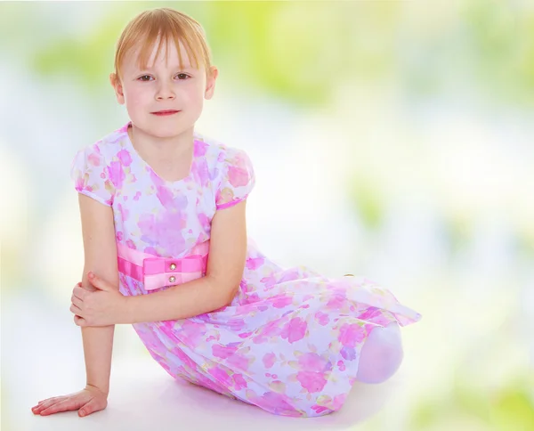 Little blond girl — Stock Photo, Image