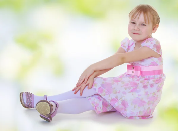 Little blond girl — Stock Photo, Image