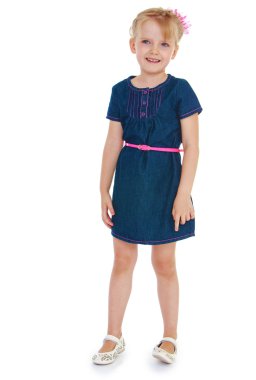 genç kız mavi Jeans