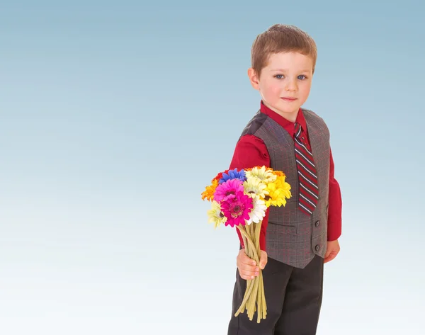 Very cheerful little boy — Stock Photo, Image