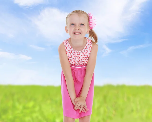 Sweet child having fun outdoor — Stock Photo, Image