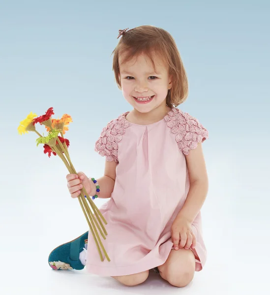 Dítě květin — Stock fotografie