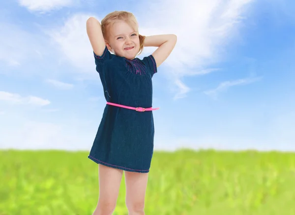 Menina positiva — Fotografia de Stock