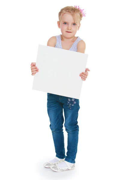 Photo girl in the studio — Stock Photo, Image