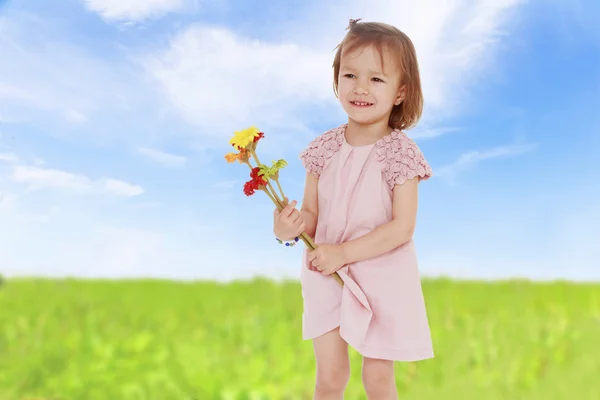 Fată cu flori — Fotografie, imagine de stoc