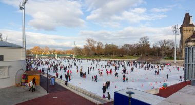 Şehir park Ice rink, Budapeşte, Macaristan