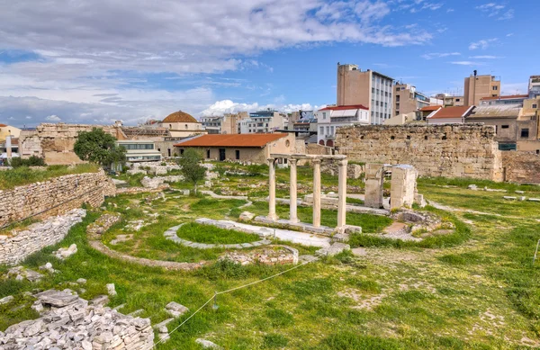 Vista da Ágora Antiga de Atenas, Grécia — Fotografia de Stock