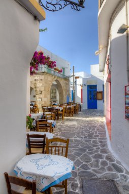 Plaka village, Milos island, Cyclades, Greece clipart