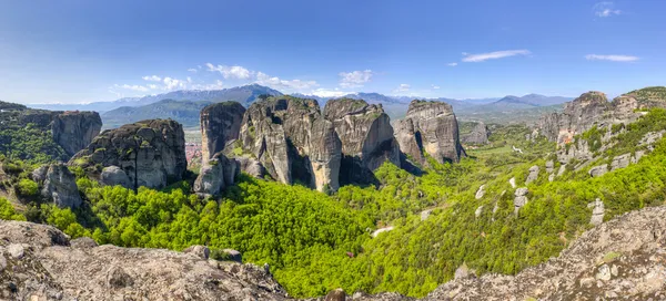 Meteora panorama, Thessalia, Hellas – stockfoto