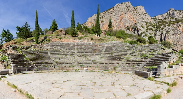 Starověké divadlo delphi, Řecko — Stock fotografie
