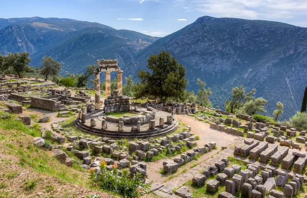 Santuario de Atenea Pronaia, Delfos, Grecia — Foto de Stock