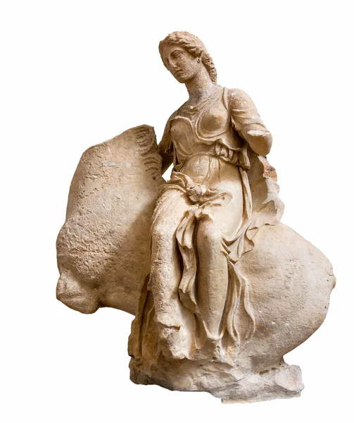 Ancient Greek statue of a Nereid on horseback — Stock Photo, Image