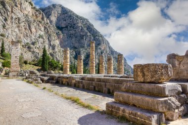 Harabeler, apollo Tapınağı, delphi, Yunanistan