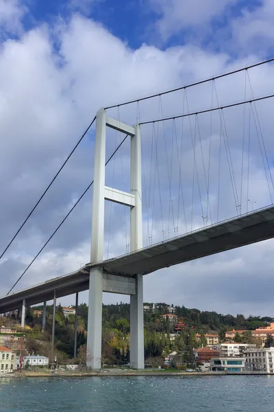 Pierwszy bosphorus bridge, istanbul, Turcja — Zdjęcie stockowe