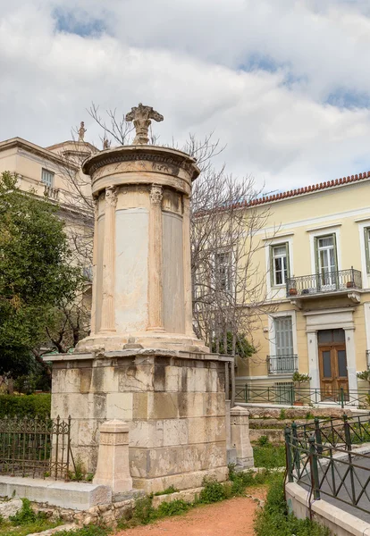 Μνημείο Λυσικράτη lysicrates, πλάκα, Αθήνα, Ελλάδα — Φωτογραφία Αρχείου