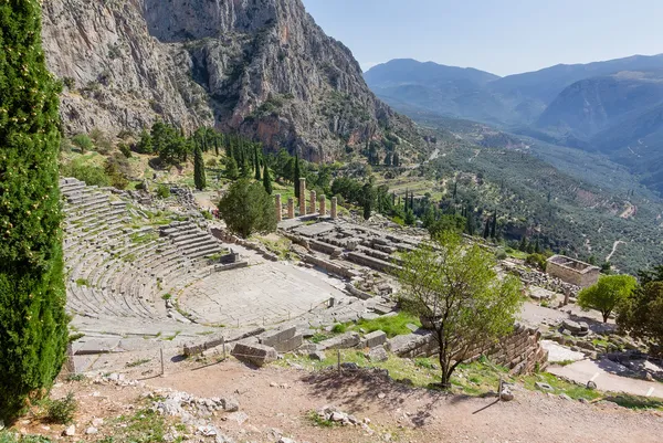 Antik delphi tiyatro ve apollo Tapınağı, Yunanistan