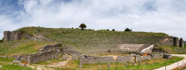 Panorama dodoni antik tiyatro, epirus, Yunanistan