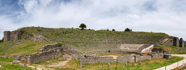 Panorama dell'antico teatro Dodoni, Epiro, Grecia — Foto Stock