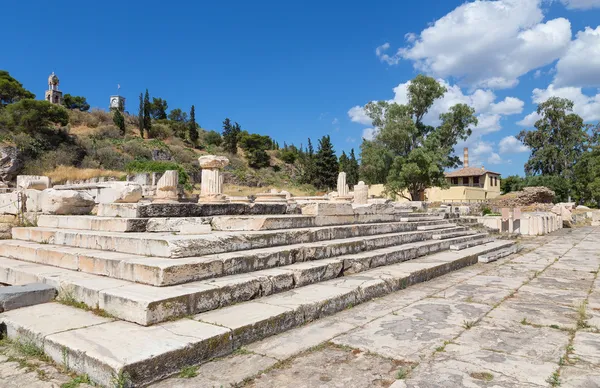 Greater Propylaia, antica Eleusis, Attica, Grecia — Foto Stock