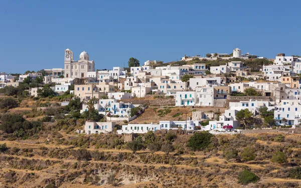 风景如画的村庄里的 tripiti，米洛斯岛，cyclades，希腊 — 图库照片