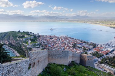 Nafplio görünümü, peloponnese, Yunanistan