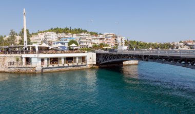 eski khalkis Köprüsü, Eğriboz, Yunanistan