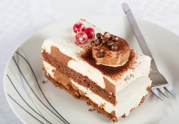 Delicioso bolo de cappuccino — Fotografia de Stock