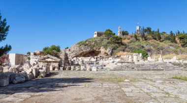 View of the archaeological site of Eleusis, Attica, Greece clipart