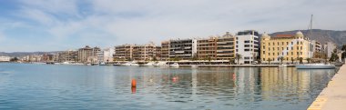 Panorama volos waterfront, Tesalya, Yunanistan
