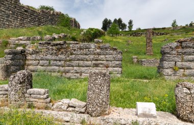 Ruins of Bouleuterion in ancient Dodona, Epirus, Greece clipart
