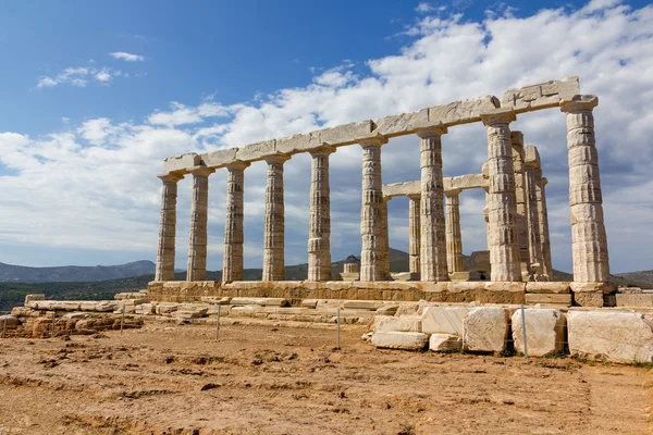 Poseidon Tempel, Sounio, Griechenland — Stockfoto