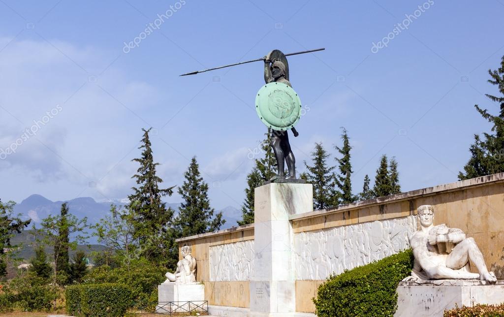 Leonidas Monument Thermopylae Greece Stock Photo Image By C Lefpap