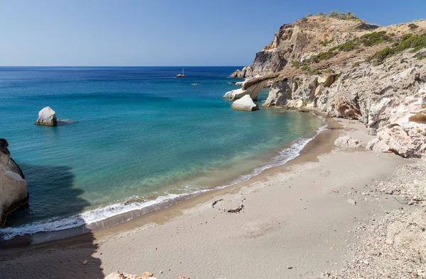 Gerontas beach, milos eiland, Cycladen, Griekenland — Stockfoto